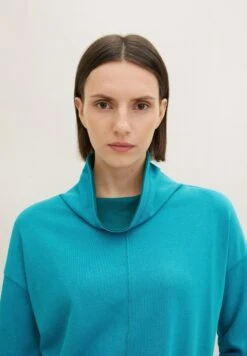 Tom Tailor Longsleeve - Teal Blue Melange -Tom Tailor Winkel 0072932c6a8b4b1c85652839911e905c
