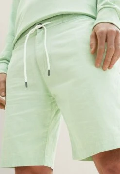 TOM TAILOR Denim Bermuda - Shorts - Green White Chambray -Tom Tailor Winkel 00b39147b16e4854aeeb1493bc883472