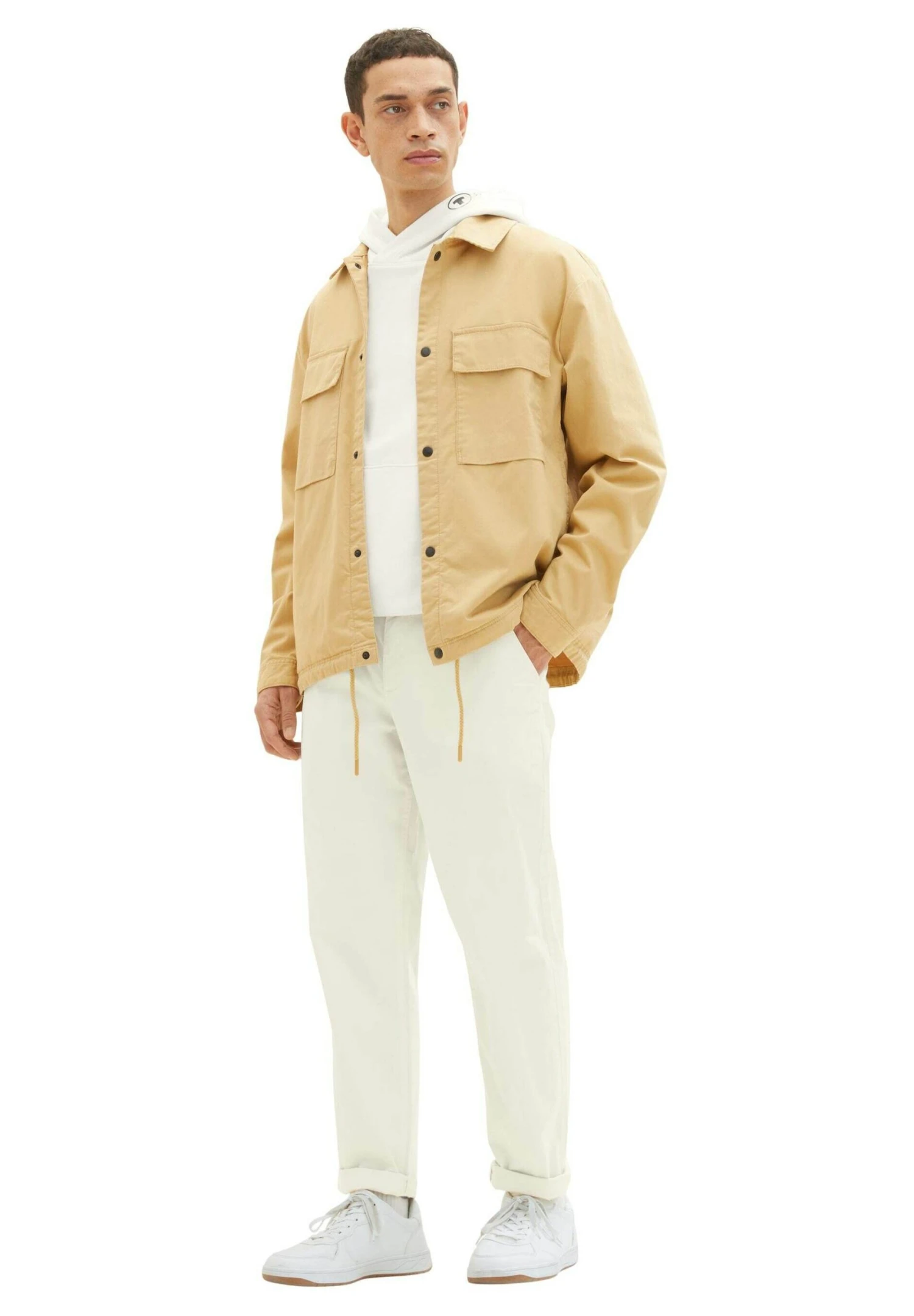 Tom Tailor Relaxed Tapered - Chino - Creme 3 Tom Tailor Relaxed Tapered - Chino - Creme