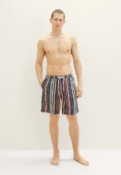 Tom Tailor Gemusterte - Zwemshorts - Navy Multicolor Stripe -Tom Tailor Winkel 01830f718ca34e0f94dbb7fa03c5a4d4