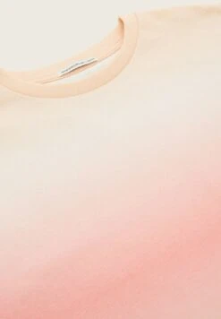 Tom Tailor Mit Farbverlauf - T-Shirt Print - Orange Red Dip Dye Print -Tom Tailor Winkel 01ec8bb57d284694b5f0bfe8a7b416a7