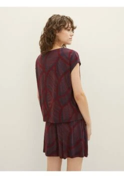 Tom Tailor Gemustertes - T-Shirt Print - Navy Abstract Lines -Tom Tailor Winkel 020f51ac41024e848fbc2244a881e466