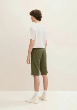 TOM TAILOR Denim Shorts - Olive Tonal Big Leaf Design -Tom Tailor Winkel 022058cfcd39462ab30a7b44a4e20246