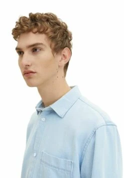 TOM TAILOR Denim Relaxed- Overhemd - Clean Light Stone Blue Denim -Tom Tailor Winkel 02beac3cf70642f3b7fbe1bbb98d9ab0