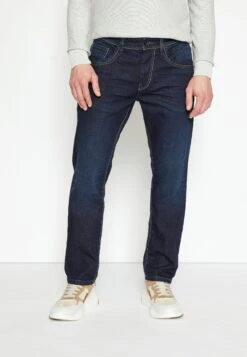Tom Tailor Marvin - Straight Leg Jeans - Dark Stone/Wash Denim