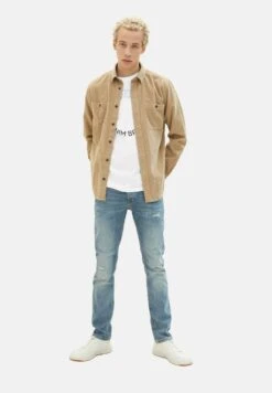 TOM TAILOR Denim Piers Slim- Slim Fit Jeans - Tinted Blue Denim -Tom Tailor Winkel 02ebfa7adb0e48b9856986306745e79a