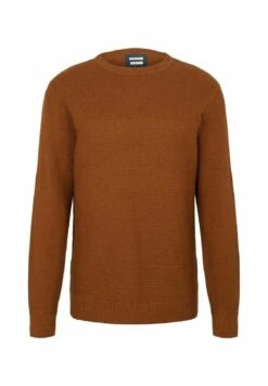 Tom Tailor Basic Structured - Trui - Equestrian Brown Melange -Tom Tailor Winkel 02ec02c2261d489d852a6e4458d2a348
