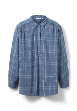 Tom Tailor PlusBluse Mit Karomuster  - Blouse - Woven Big Blue Grid Check