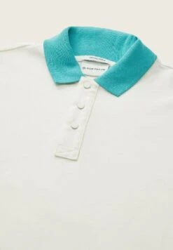Tom Tailor Mit Colour Blocking - Poloshirt - Wool White -Tom Tailor Winkel 056269d878f8495dbc4f177adbdfb140