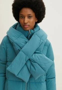 Tom Tailor Mit Abnehmbarem Schal - Winterjas - Pastel Teal -Tom Tailor Winkel 05d69cb3e6274b7d85d1d4fe921a61f9
