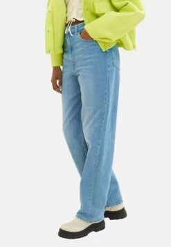 TOM TAILOR Denim Baggy Wide Leg - Straight Leg Jeans - Light Stone Bright Blue Denim -Tom Tailor Winkel 06372393edce4f38ad2ac8be6ebd3df2