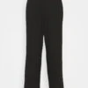 Tom Tailor Cropped Straight Leg Pants - Broek - Deep Black