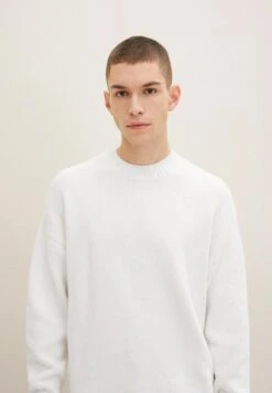 TOM TAILOR Denim Trui - Offwhite White Knit Mouline -Tom Tailor Winkel 0829ed7a84a24262b1a82fc83a1b2b15