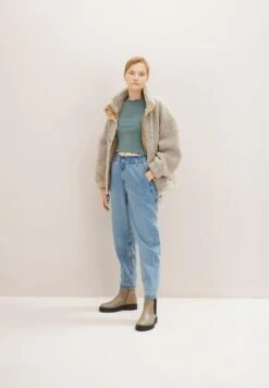 TOM TAILOR Denim Mockneck - Longsleeve - Green Dust -Tom Tailor Winkel 08de7f4f2c1c4517875d1edc1a4c174d