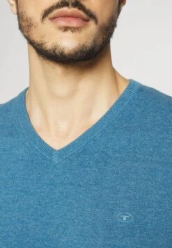 Tom Tailor V-Neck - Trui - Medium Blue Ashes Melange 13 Tom Tailor V-Neck - Trui - Medium Blue Ashes Melange -Tom Tailor Winkel 08f8e8e0892d4a69b46bed90d7003733