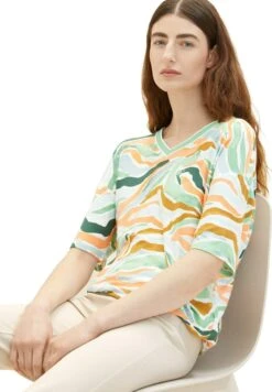 Tom Tailor Gemustertes - T-Shirt Print - Colorful Wavy Design -Tom Tailor Winkel 0982faabac034b049e673003ee584bcf