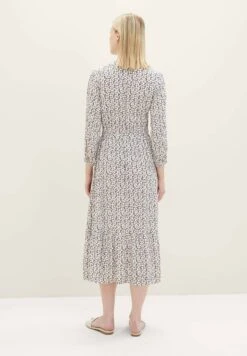 Tom Tailor Gemustertes Mit Volants - Jurk - Grey Floral Design -Tom Tailor Winkel 09bf7ab13871413c8c318588e4a97795