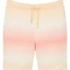 Tom Tailor Mit Farbverlauf - Shorts - Orange Red Dip Dye Print