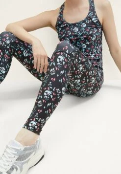 Tom Tailor Active Wear In Ankle Länge Set - Legging - Black Mint Aop -Tom Tailor Winkel 0a754c4b87e644e8821f0980d9114967