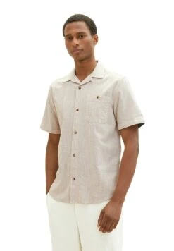 Tom Tailor Kurzarm - Overhemd - Desert Fawn Horizontal Stripe -Tom Tailor Winkel 0af9d0ac9d694b7d86584dca9cc5c1bb