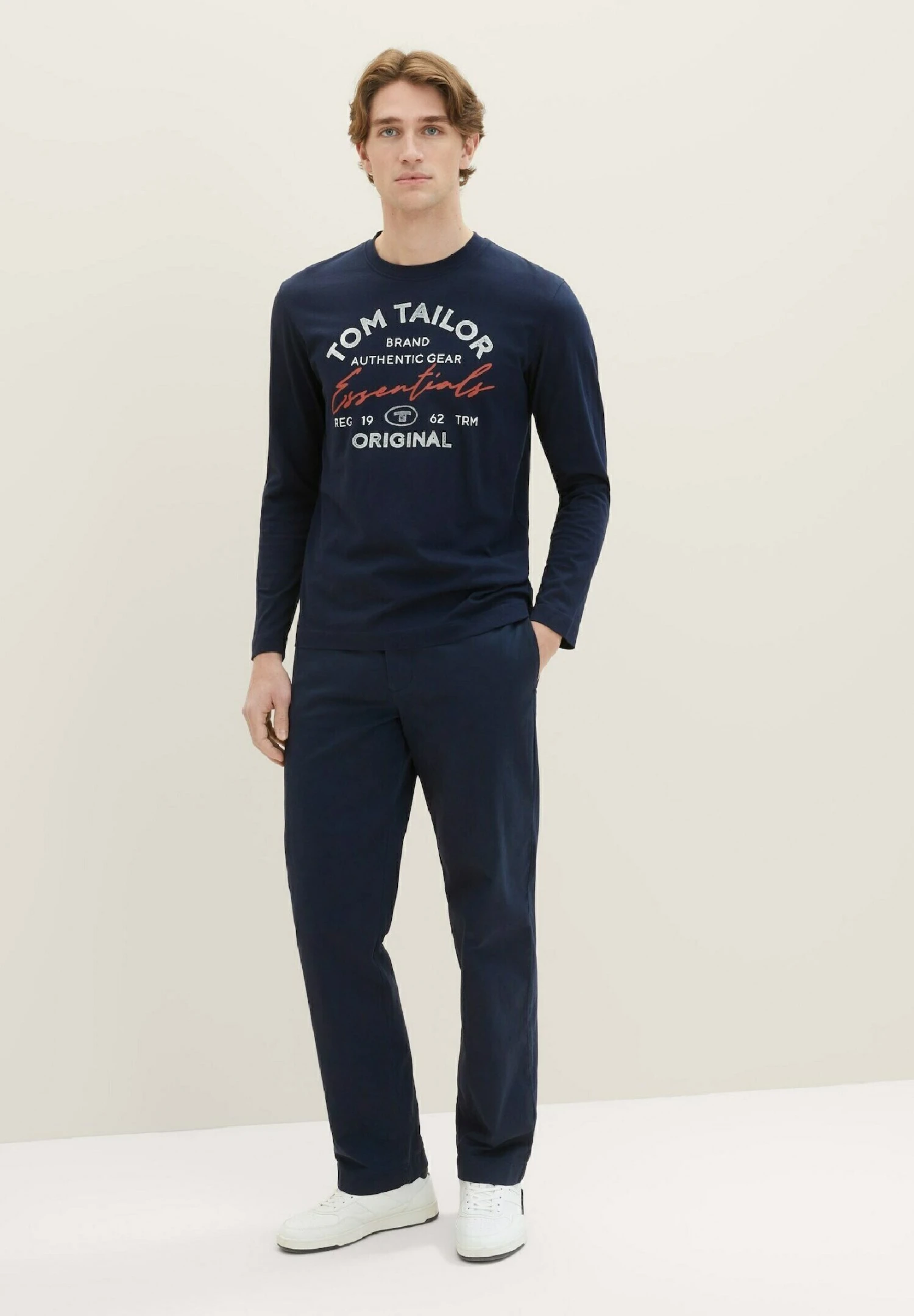 Tom Tailor Mit Logo- Longsleeve - Sky Captain Blue 4 Tom Tailor Mit Logo- Longsleeve - Sky Captain Blue - Afbeelding 2