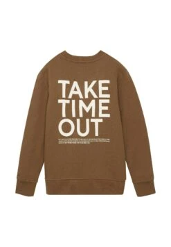 Tom Tailor Mit Textprint  - Sweater - Medium Brown -Tom Tailor Winkel 0c29b4942c65420f8c51fedc4f3efb9c