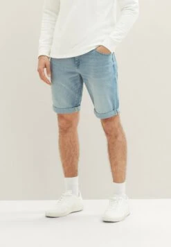 Tom Tailor Josh - Jeansshort - Light Stone Wash Denim