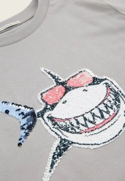 Tom Tailor Mit Wendepailletten - T-Shirt Print - Smoky Grey -Tom Tailor Winkel 0dccb0298ee44786a17e821f97665450