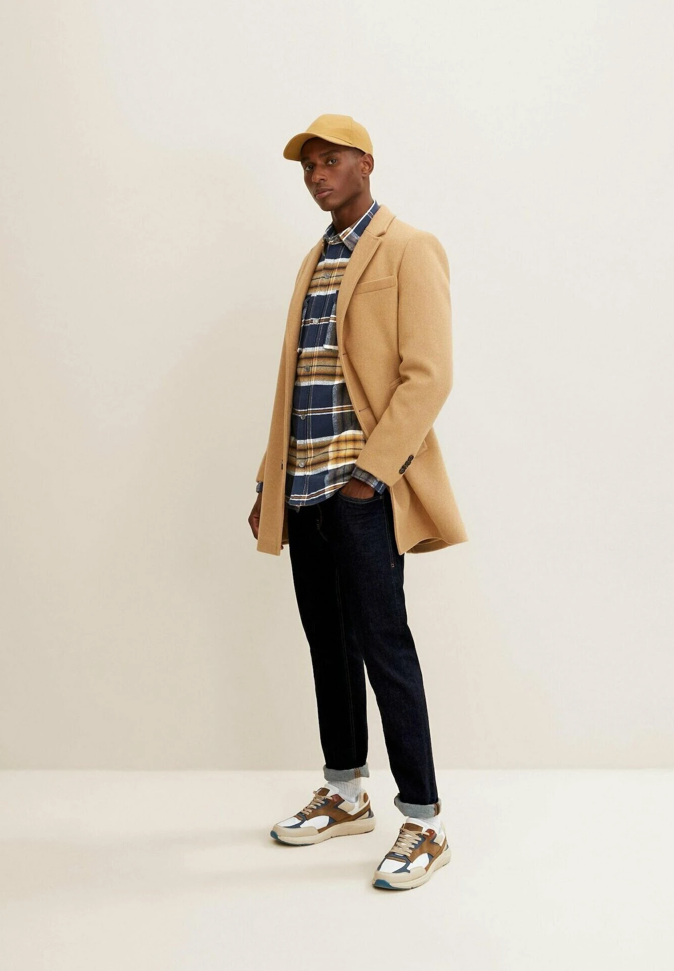 Tom Tailor Regular Fit Mit Karomuster - Overhemd - Navy Brown Big Check 4 Tom Tailor Regular Fit Mit Karomuster - Overhemd - Navy Brown Big Check - Afbeelding 2