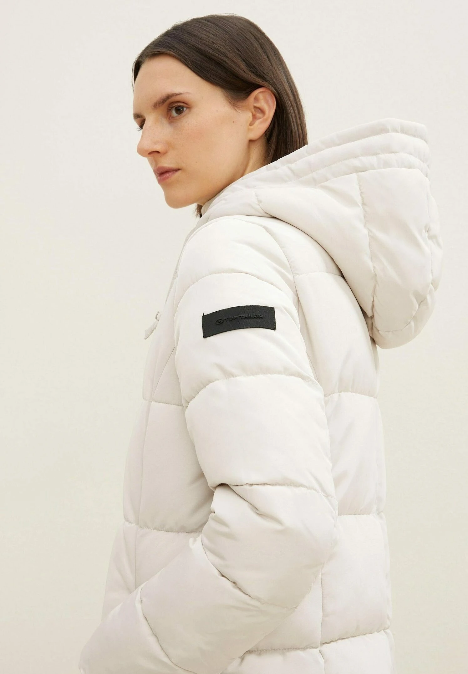 Tom Tailor Gesteppter - Winterjas - Cold Beige 6 Tom Tailor Gesteppter - Winterjas - Cold Beige - Afbeelding 4