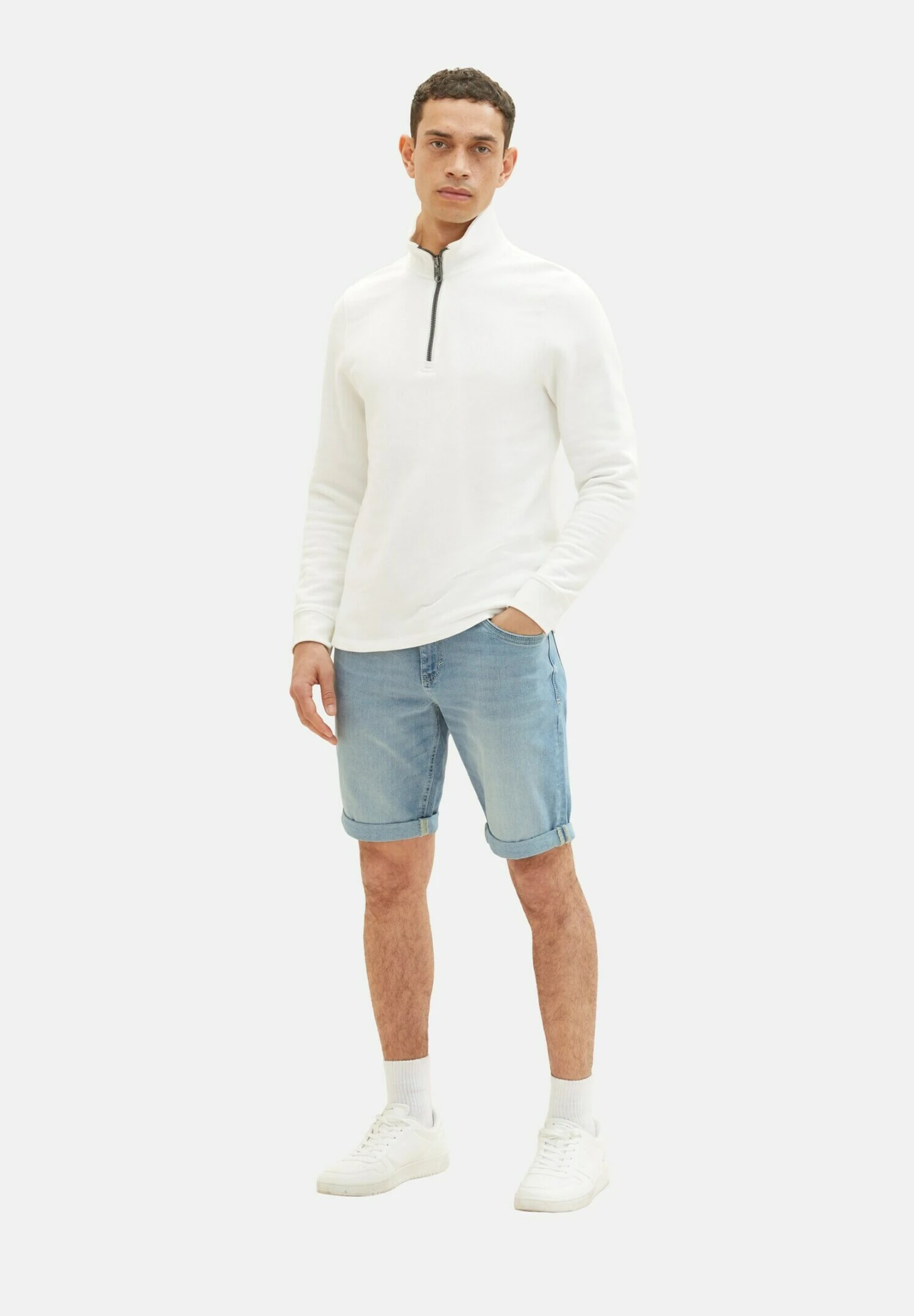 Tom Tailor Josh - Jeansshort - Light Stone Wash Denim 4 Tom Tailor Josh - Jeansshort - Light Stone Wash Denim - Afbeelding 2