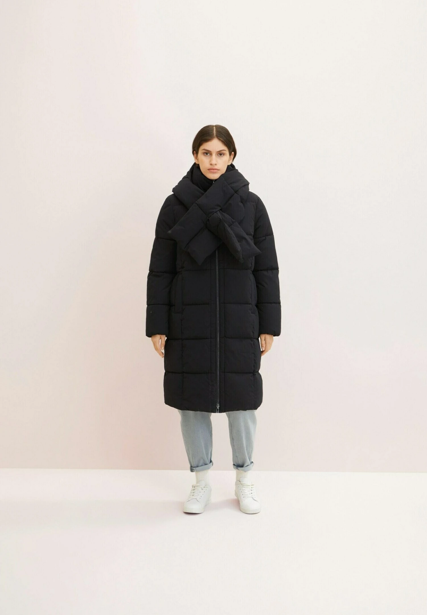 Tom Tailor Mit Abnehmbarem Schal - Winterjas - Deep Black 3 Tom Tailor Mit Abnehmbarem Schal - Winterjas - Deep Black