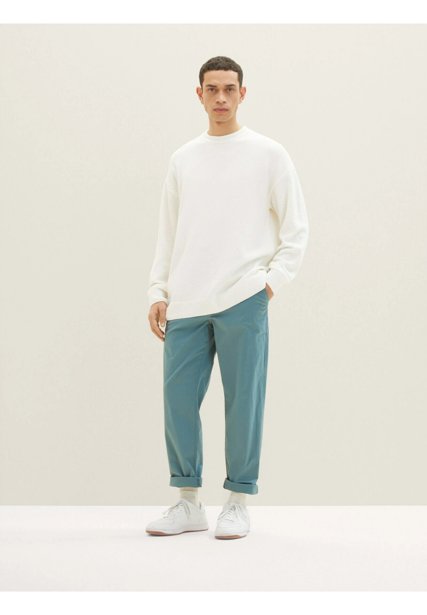 Tom Tailor Relaxed Tapered - Chino - Deep Bluish Green 4 Tom Tailor Relaxed Tapered - Chino - Deep Bluish Green - Afbeelding 2