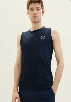 Tom Tailor Basic Tank - Top - Sky Captain Blue