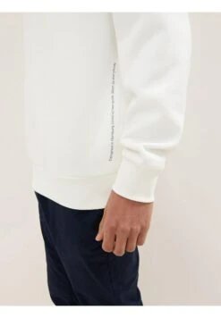 Tom Tailor Mit Logoprint  - Sweater - Off White -Tom Tailor Winkel 126996a12fb34ed881603888c80da866