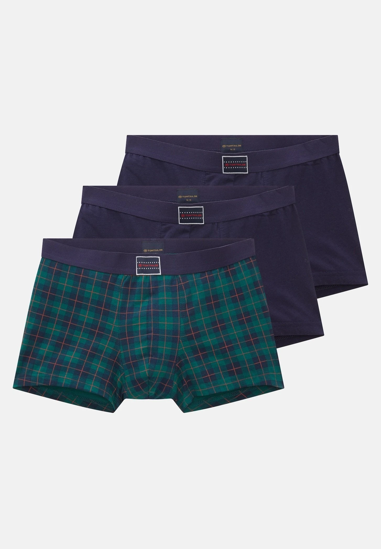 Tom Tailor 3Er Pack - Onderbroeken - Green Dark Check 5 Tom Tailor 3Er Pack - Onderbroeken - Green Dark Check - Afbeelding 3