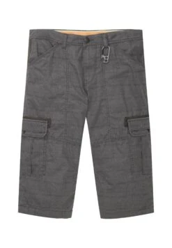 Tom Tailor Gemusterte- Shorts - Grey Anthra Check