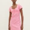 TOM TAILOR Denim GemustertesMit Puffärmeln - Jerseyjurk - Pink -Tom Tailor Winkel 136f27072ff6435fa3117921ea27b7a3