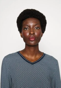 Tom Tailor T-Shirt Print - Navy Geometrical Design -Tom Tailor Winkel 13ed3a0a83124c288f9c53617b85de8f