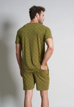 Tom Tailor Set Shorty - Pyjama - Grün Mittel Allover -Tom Tailor Winkel 13f98378056f4c649889966845eae9e9