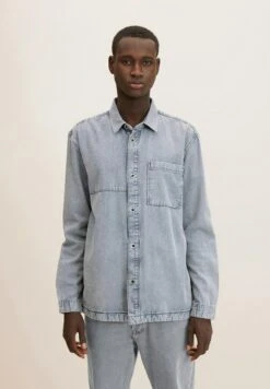 TOM TAILOR Denim Overhemd - Clean Light Stone Grey Denim