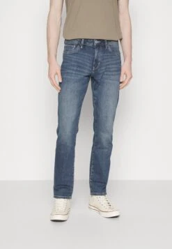 Tom Tailor Long - Straight Leg Jeans - Mid Stone Wash Denim