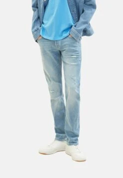 TOM TAILOR Denim Piers Slim- Slim Fit Jeans - Used Bleached Blue Denim