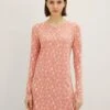 Tom Tailor Bodywear Gemustertes- Nachtjapon - Rot Hell Allover -Tom Tailor Winkel 14bae4c0c7ea42799e09289a81602d10