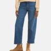 TOM TAILOR Denim Culotte - Straight Leg Jeans - Used Dark Stone Blue Denim