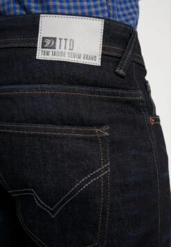 TOM TAILOR Denim Aedan - Straight Leg Jeans - Dark Blue Denim -Tom Tailor Winkel 154dfac935b745cf93078c8c1d8fce30
