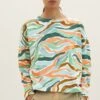 Tom Tailor Gemustertes- Sweater - Colorful Wavy Design -Tom Tailor Winkel 158fac061bed4fd6af4dd7b5a28c1d0d