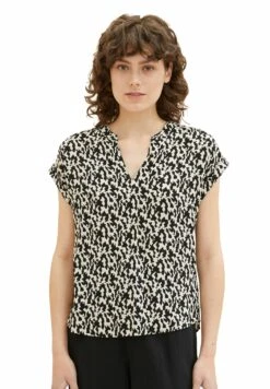 Tom Tailor Kurzarm- Blouse - Black Small Abstract Design -Tom Tailor Winkel 15b30b9ee3054104b762559a4c387c0f