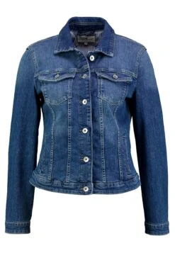 Tom Tailor Authentic Jacket - Spijkerjas - Used Dark Stone Blue Denim -Tom Tailor Winkel 15dbf21665384f0480530dd1de5ad46e