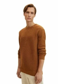 Tom Tailor Basic Structured - Trui - Equestrian Brown Melange -Tom Tailor Winkel 16662e68a7e34dbd991d9cd77c6606df
